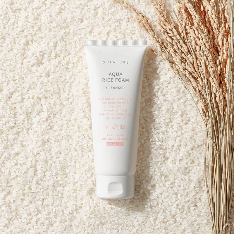 S.NATURE Aqua Rice Foam Cleanser — 160ml