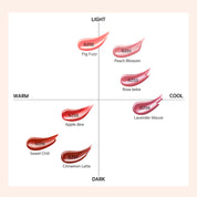 BLACK ROUGE Chewy Lip Glaze — GZ01 Peach Blossom
