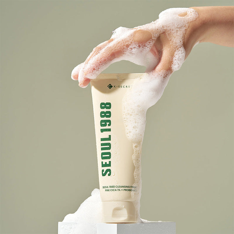 K-SECRET SEOUL 1988 Cleansing Foam : Pine Cica 1% + Probiotics — 150ml