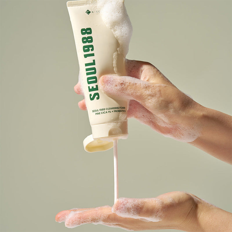 K-SECRET SEOUL 1988 Cleansing Foam : Pine Cica 1% + Probiotics — 150ml
