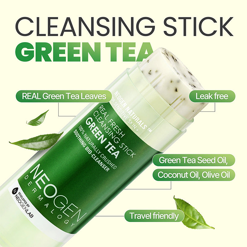 NEOGEN Dermalogy Real Fresh Cleansing Stick Green Tea — 80g