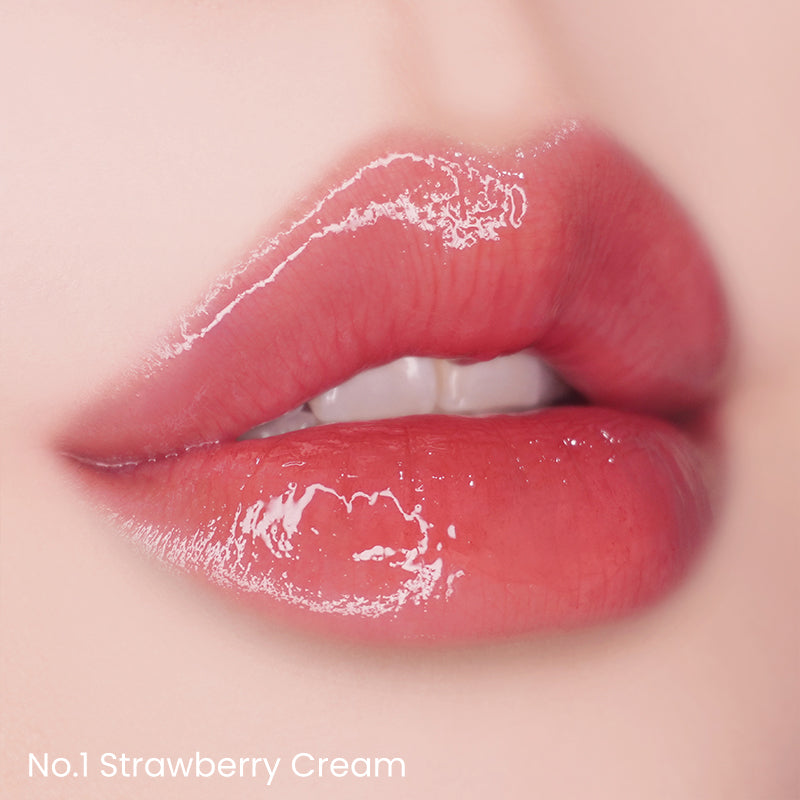 UNLEASHIA Popcorn Syrup Lip Plumper — No.1 Strawberry Cream