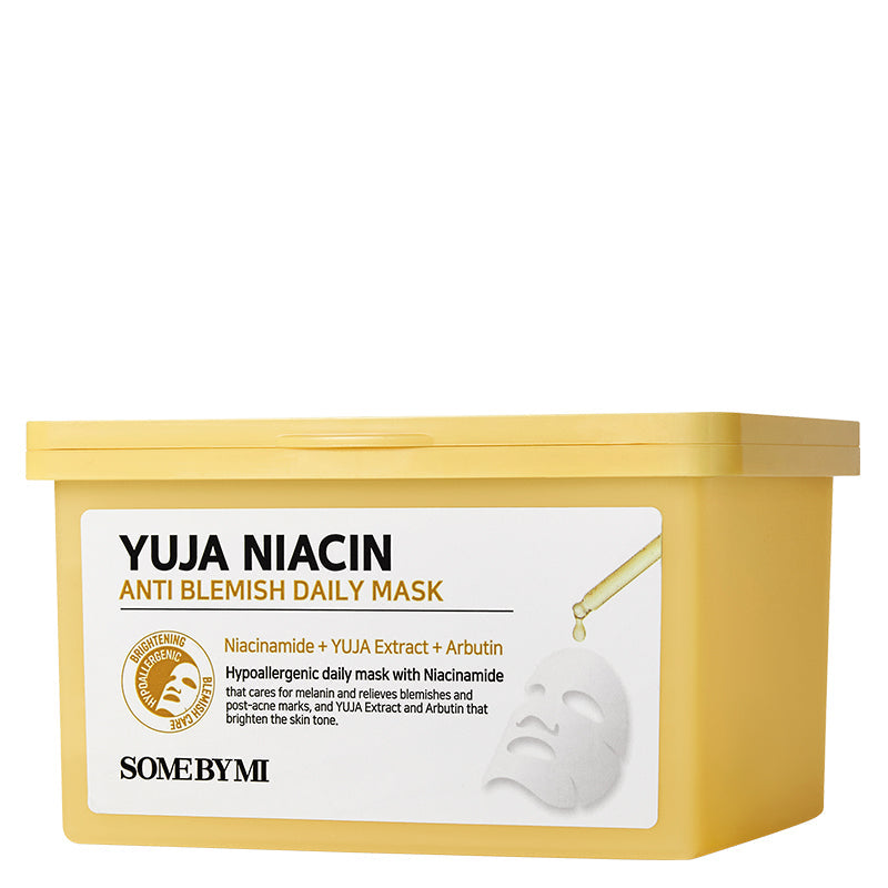 SOME BY MI Yuja Niacin Anti-Blemish Daily Mask — 30 pcs