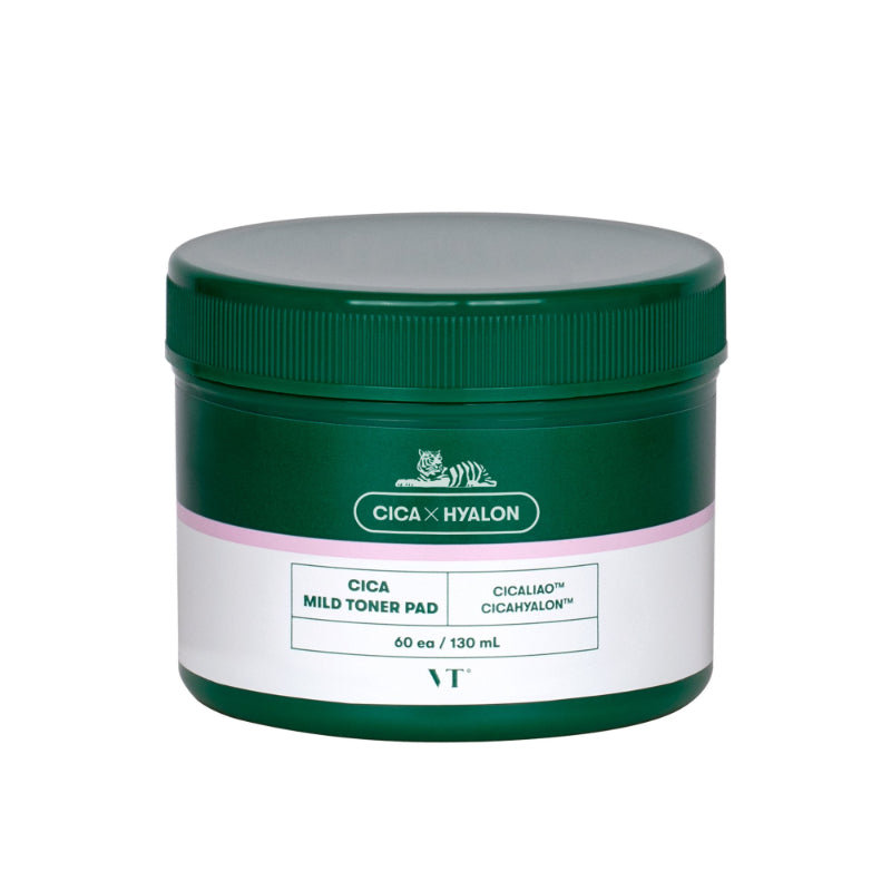 VT Cosmetics Cica Mild Toner Pad — 60 pcs