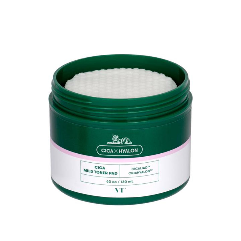 VT Cosmetics Cica Mild Toner Pad — 60 pcs