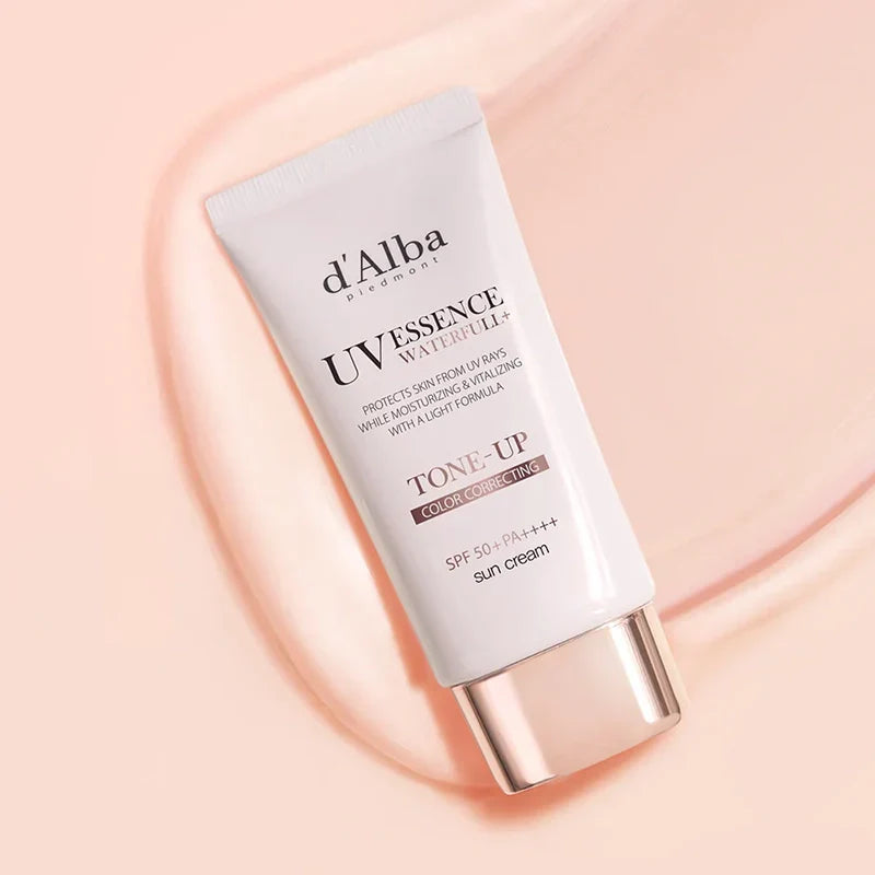 D'Alba Waterfall Tone-Up Sun Cream (Pink) — 50ml