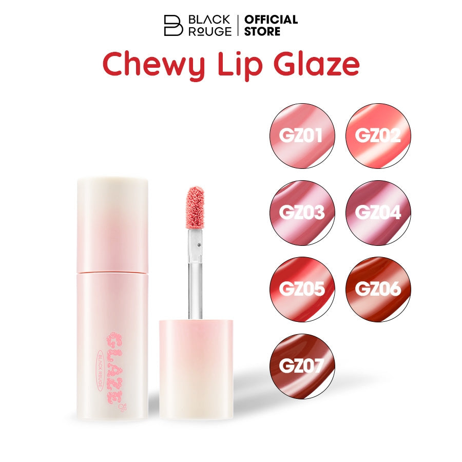 BLACK ROUGE Chewy Lip Glaze — nuancier GZ01 à GZ07
