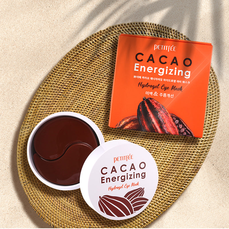 PETITFEE Cacao Energizing Hydrogel Eye Mask — 60pcs